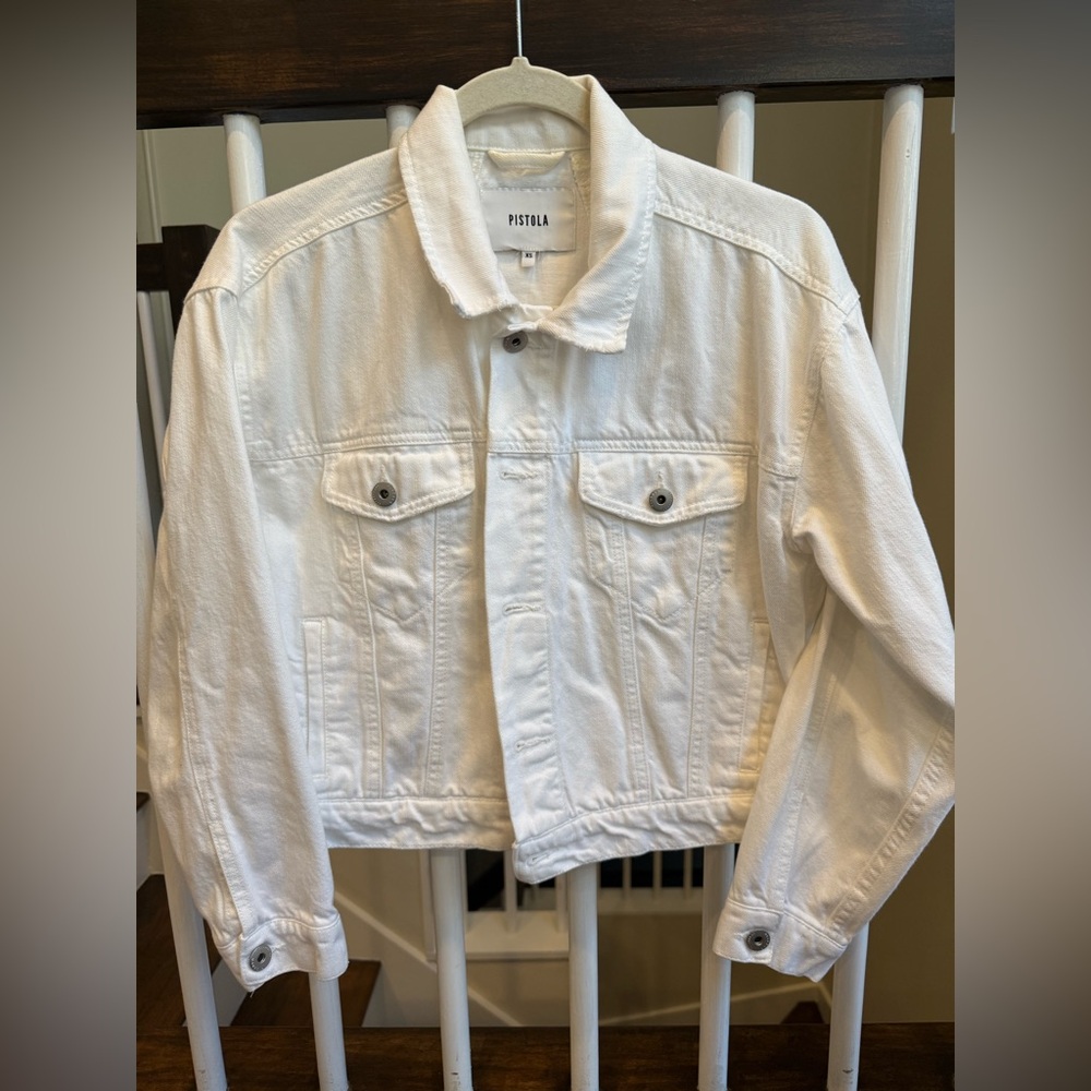 Pistola White Denim Jacket